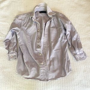 ASOS light purple denim button down shirt jacket size 2